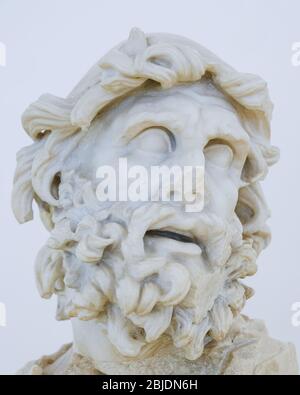 The marble head of greek hero Ulysses in Museo Archeologico Nazionale, Sperlonga, Lazio, Italy Stock Photo