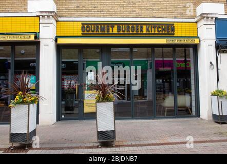 Gourmet Burger Kitchen closed during covid 19 pandemic London