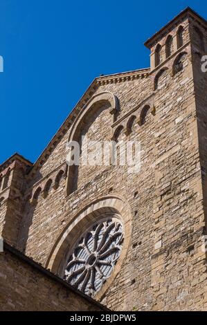 Basilica of Santa Maria Novella. View from railway station. Florence, Italy. Stock Photo