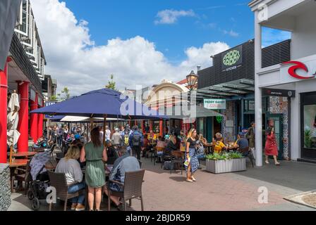 Shops, cafes, bars and restaurants on Mall Street, Queenstown, New Zealand