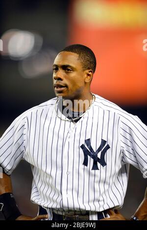 August 21, 2013: New York Yankees right fielder Curtis Granderson (14) during a MLB game played between the Toronto Blue Jays and New York Yankees at Stock Photo