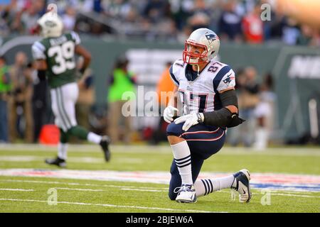 October 20, 2013: New England Patriots tight end Rob Gronkowski (87) looks  on after a overthrown pass during the second half of a week 7 AFC East matc  Stock Photo - Alamy