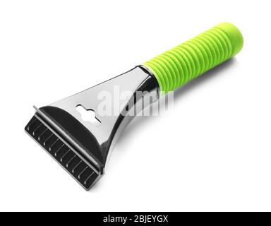 Scraper car on white background Stock Photo