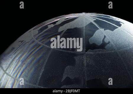 close up of glass globe Stock Photo