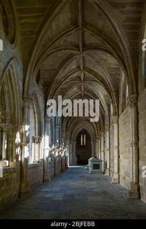 Cloisters of the Cathedral of Evora- Claustro da Se - in Portugal Stock Photo