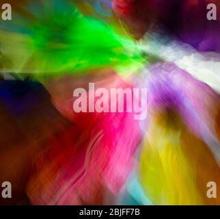 Blurry image of colorful glass Stock Photo