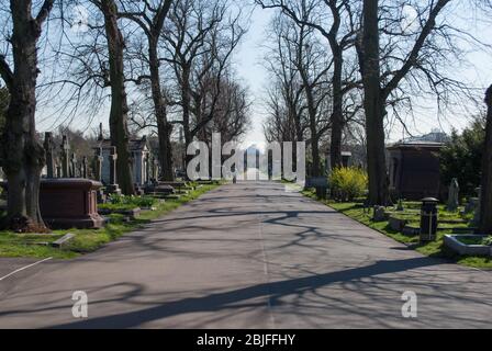 Brompton Cemetery, Fulham Rd, Kensington, London SW10 9UG Stock Photo