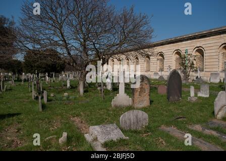 Brompton Cemetery, Fulham Rd, Kensington, London SW10 9UG Stock Photo