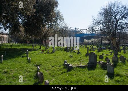 Brompton Cemetery, Fulham Rd, Kensington, London SW10 9UG Stock Photo