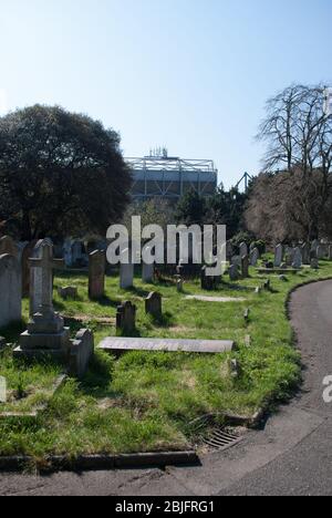 Brompton Cemetery, Fulham Rd, Kensington, London SW10 9UG Stock Photo