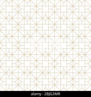 Seamless geometric pattern, great design for print, lasercutting, engraving,wrapping.Pattern background vector.Gold and white.Fine lines Stock Vector