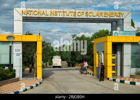 Gurugram, Haryana / India - September 27, 2019: National Institute of Solar Energy (NISE), institute of the Ministry of New and Renewable Energy (MNRE Stock Photo