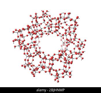 Zeolites are microporous, aluminosilicate minerals commonly used as commercial adsorbents and catalysts Stock Photo