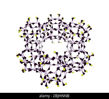 Zeolites are microporous, aluminosilicate minerals commonly used as commercial adsorbents and catalysts Stock Photo