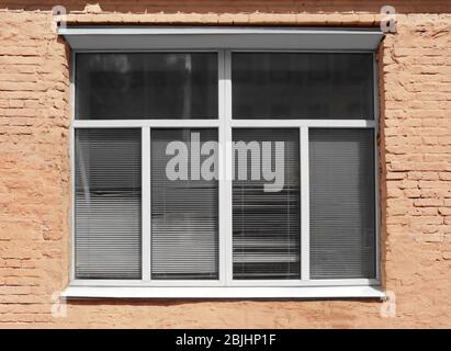 Building with modern metal plastic window Stock Photo