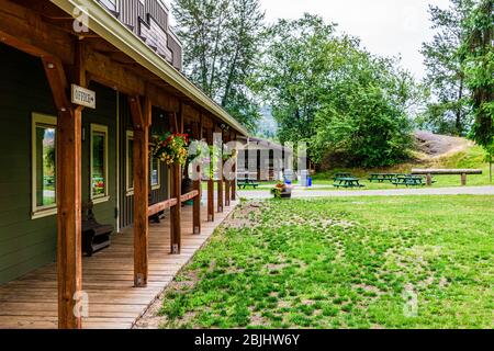 MAPLE RIDGE, CANADA - JULY 5, 2019: country house countryside at Timberline ranch camp and retreat centre. Stock Photo