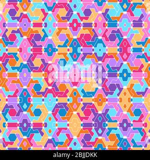 Seamless vector pattern. Geometric abstract background. Stock color texture. Stock Vector