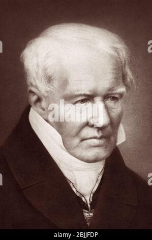 Alexander von Humboldt (1769–1859) was a Prussian polymath, geographer, naturalist, explorer, and proponent of Romantic philosophy and science. Stock Photo
