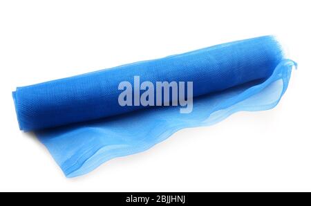 Roll of window screen on white background Stock Photo