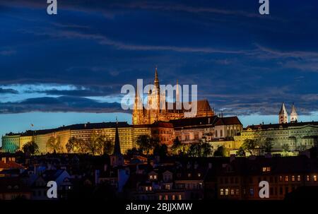 Prague, Czech Republic. 29th Apr, 2020. The Prague Castle is seen on April 29, 2020, in Prague, Czech Republic. Credit: Vit Simanek/CTK Photo/Alamy Live News Stock Photo