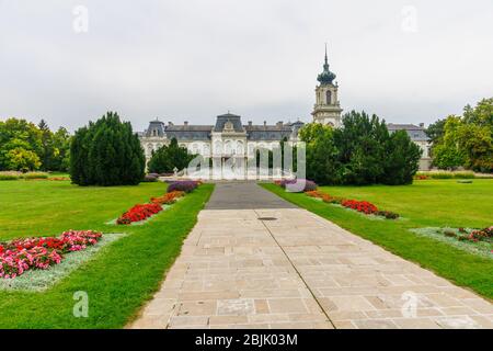 Keszthely, Hungary - September 26, 2013: View of the Festetics Palace, in Keszthely, Hungary Stock Photo