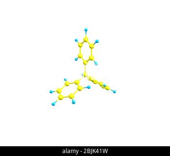 Triphenylmethyl radical is a persistent radical and the first radical ever described in organic chemistry Stock Photo