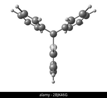 Triphenylmethyl radical is a persistent radical and the first radical ever described in organic chemistry Stock Photo