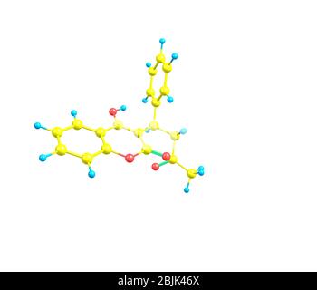 Warfarin (Coumadin, Jantoven, Marevan, Uniwarfin) is an anticoagulant normally used in the prevention of thrombosis and thromboembolism Stock Photo