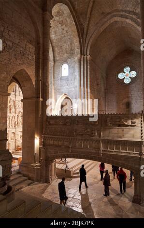Royal tombs, Cistercian Royal Abbey, Monastery of Santa Maria de Poblet, Tarragona province, Catalonia, Spain, Europe