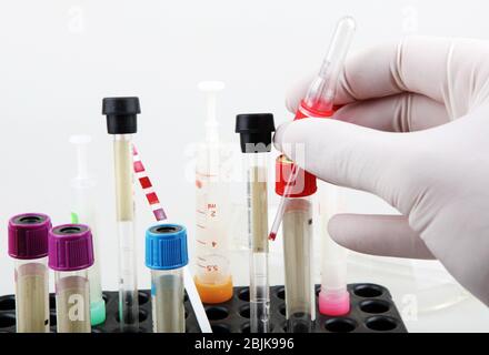 Coronavirus disease (COVID-19) research. Blood test. Regular blood testing is one of the most important ways to keep track of your overall physical