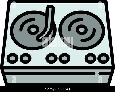 Hiphop swag player icon. Outline hiphop swag player vector icon for web design isolated on white background Stock Vector