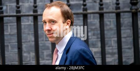 London, UK. 30th Apr, 2020. Matt Hancock Health Secretary arrives at 10 Downing Street, London for a Covid-19 meeting Credit: Ian Davidson/Alamy Live News Stock Photo