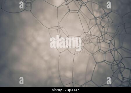 Macro shots soapy water bubbles close-up Stock Photo