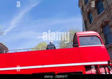 Jeremy Corbyn MP, Leader of the Labour Party, speaking  to a May Day Rally, Clerkenwell Green, London, UK.  1 May 2016 Stock Photo