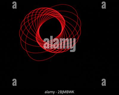 Light abstract forms symmetrical round different colors Stock Photo