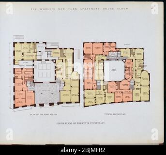 Floor plans of the Peter Stuyvesant. The World's loose leaf album of apartment houses containing views and ground plans of the principal high class