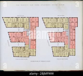 Floor plans of Terrace Court. The World's loose leaf album of apartment houses containing views and ground plans of the principal high class