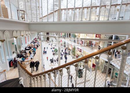 The Grand Gallery, National Museum of Scotland, Chambers Street, Edinburgh, Scotland, United Kingdom, Europe.