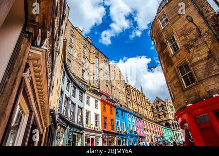 Victoria Street, Old Town, Edinburgh, Scotland, United Kingdom, Europe.