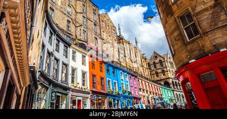 Victoria Street, Old Town, Edinburgh, Scotland, United Kingdom, Europe.