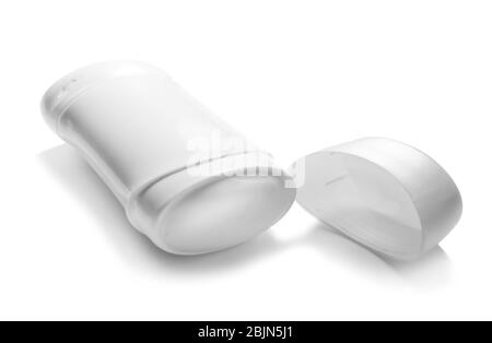 Solid deodorant for women on white background Stock Photo