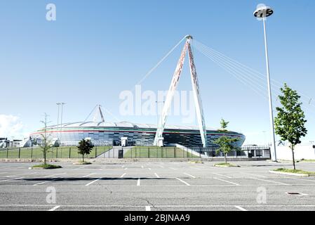 Turin, TO, Italy: A view of the Juventus FC Allianz Stadium. Stock Photo