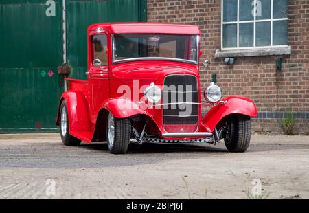 1932 Ford Model B pickup truck based hot rod Stock Photo