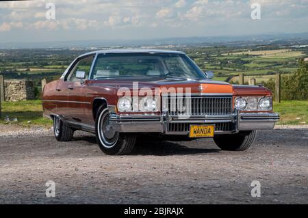 1973 Cadillac Sedan DeVillle classic American luxury car Stock Photo