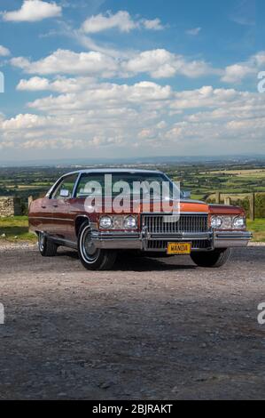 1973 Cadillac Sedan DeVillle classic American luxury car Stock Photo