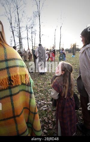 Celebration of the Celtic Feast of Imbolc @ Axa Briga Theme Park - Settimo Rottaro (TO) Italy - Saturday 9 February 2019 Stock Photo