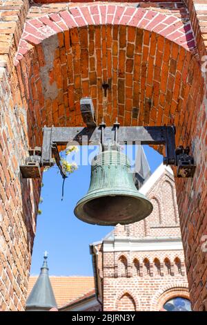 Konin / Poland - The Church of St. Andrew, gothic architecture. Stock Photo