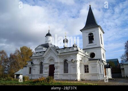 Church of the Resurrection, built in the late 19th century in Byzantine Revival style, Tarusa, Kaluga Oblast, Russia Stock Photo