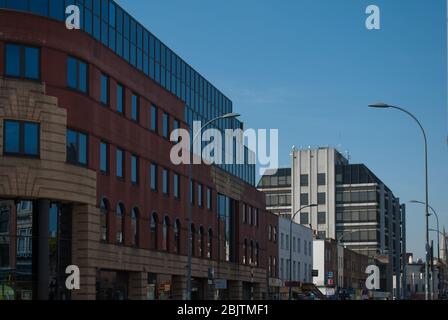 Postmodern Municipal Architecture Council Building Concrete Glass Hammersmith Town Hall Extension King St, Hammersmith, London W6 Stock Photo