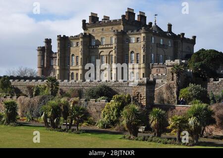 Culzean Castle on the Firth of Clyde, near Maybole, Carrick, on the Ayrshire coast of Scotland Stock Photo